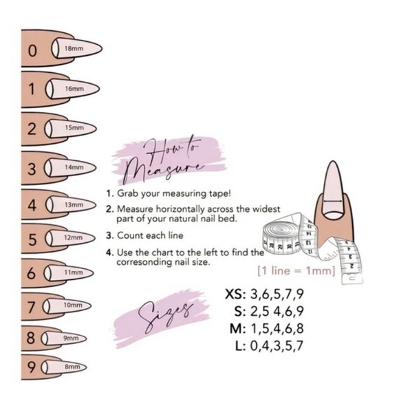 10 piece Press Ons Long Sculpted Coffin Size Small - Picture 12 of 12